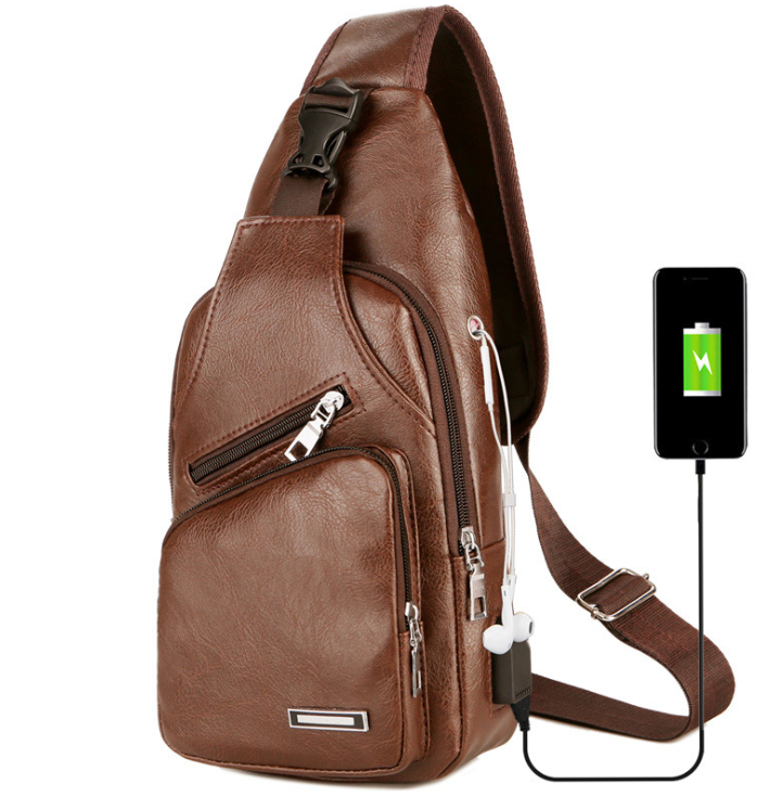 Leather Crossbody Bag for Men