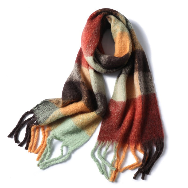 Striped Plaid Winter scarf - Soft Imitation Cashmere (Unisex)