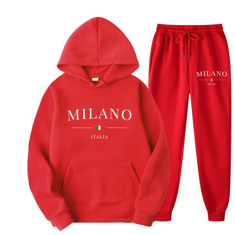 International Cross-border Hooded Sweatshirt and Sweatpants Set for Men and Women