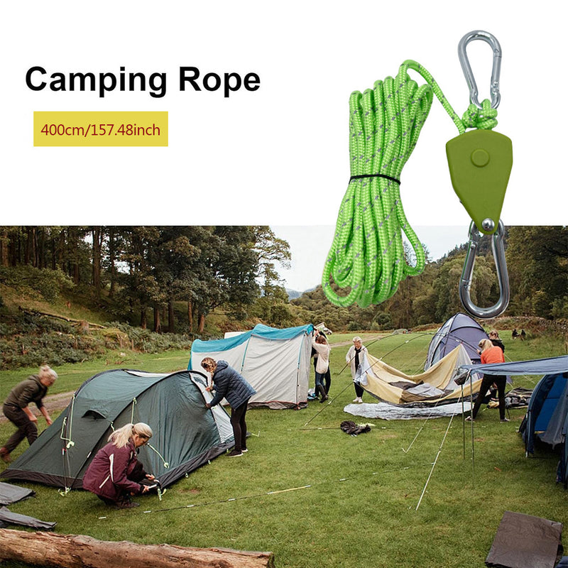 Adjustable Windproof Canopy Rope with Pulley