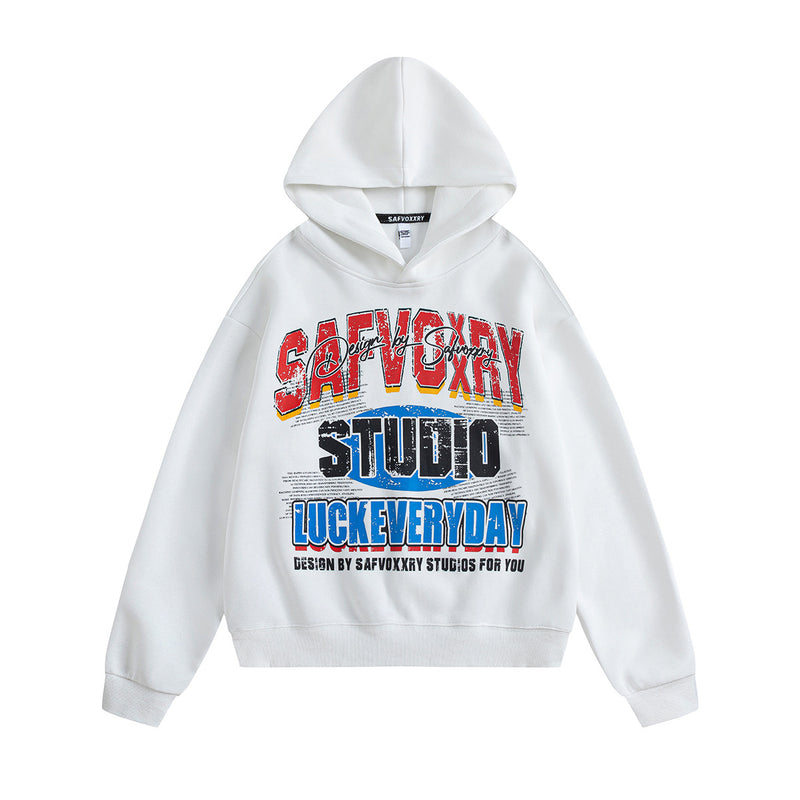 Sports style hooded sweatshirt for men and women