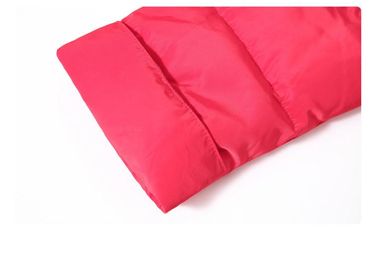 Children's baby  Down Jacket with Big Fur Hood 4 Solid Colors with Zipper kids Down Jacket Set 2pcs