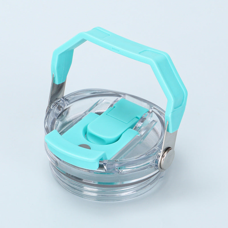 Reusable 30oz Straw Lid - BPA-free, flip cover, dishwasher safe, leak/spill-proof. Stanley tumbler accessory.