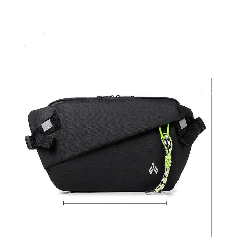 Men's Oxford Crossbody Messenger Bag with Contrast Color Design