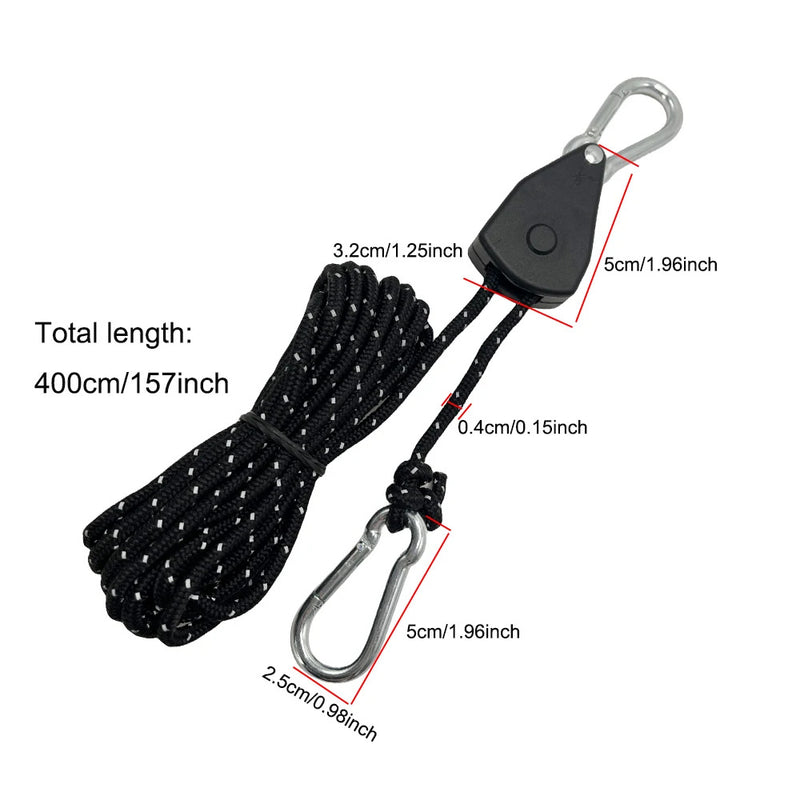 Adjustable Windproof Canopy Rope with Pulley