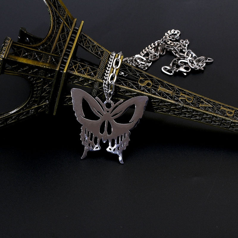 Gothic Butterfly Choker Necklace