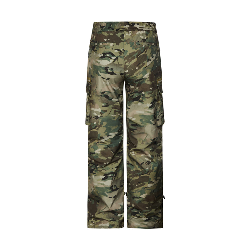 Loose Straight Camouflage Pants for Men and Women