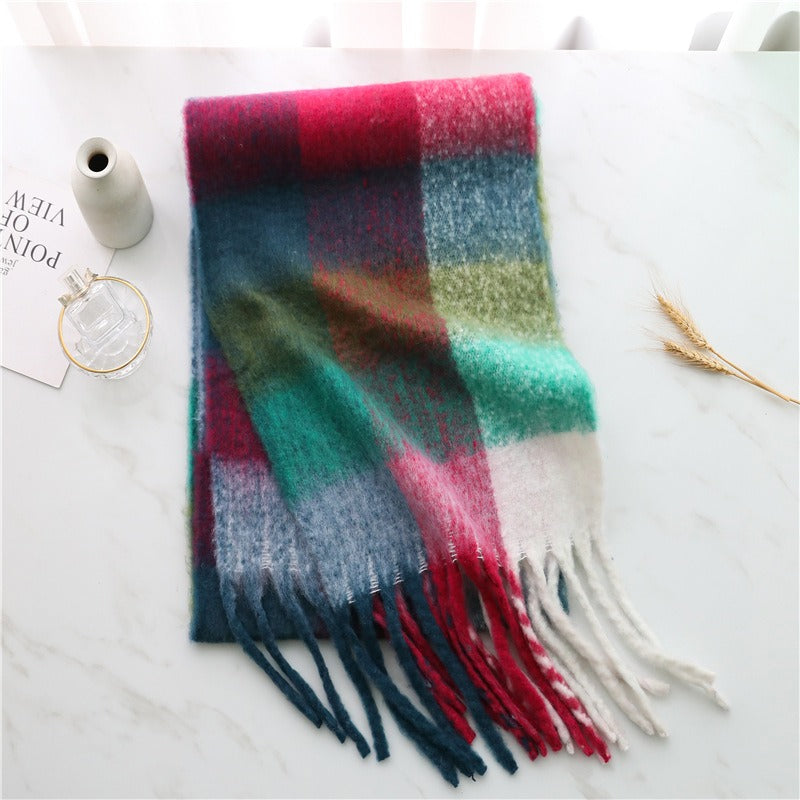 Striped Plaid Winter scarf - Soft Imitation Cashmere (Unisex)