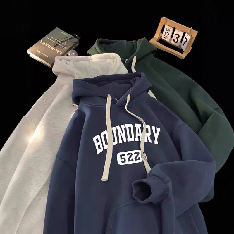 Retro INS Fleece Thickened Hoodie for Women and Men, Oversize Top and Jacket