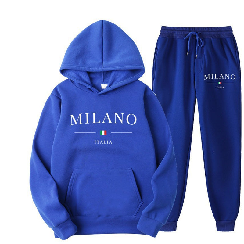 International Cross-border Hooded Sweatshirt and Sweatpants Set for Men and Women