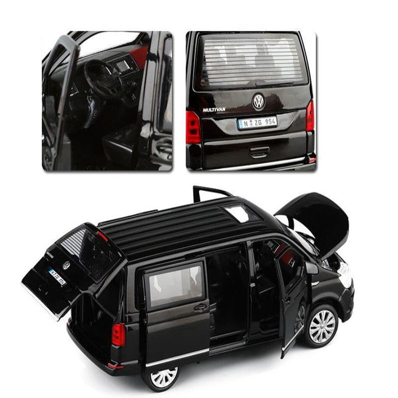 Zinc Alloy Bus Volkswagen Multivan T6 Van Alloy Toy Car