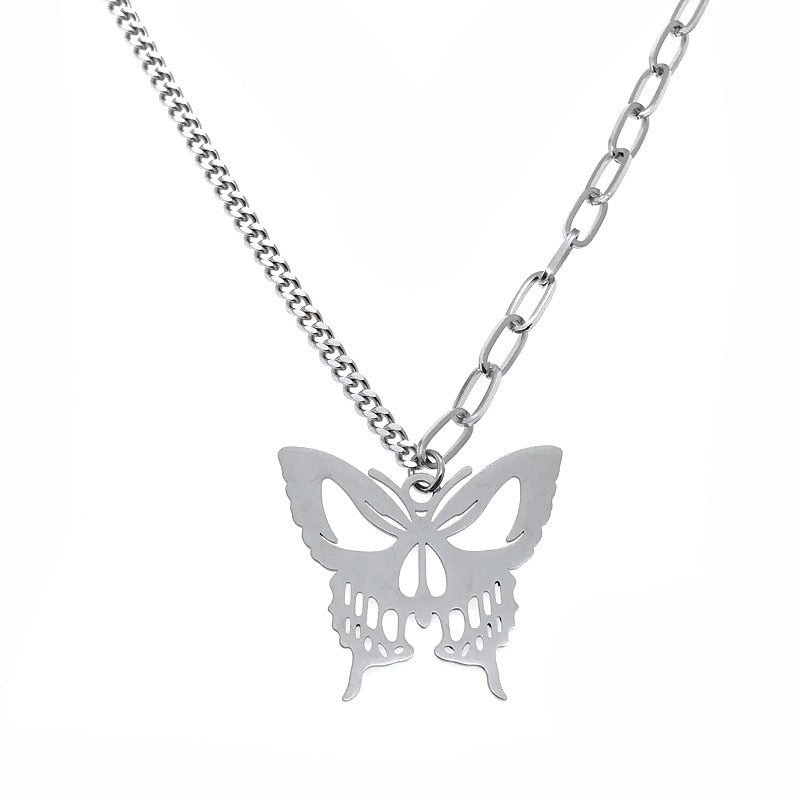 Gothic Butterfly Choker Necklace