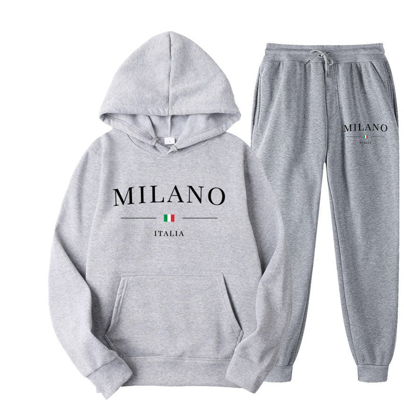International Cross-border Hooded Sweatshirt and Sweatpants Set for Men and Women