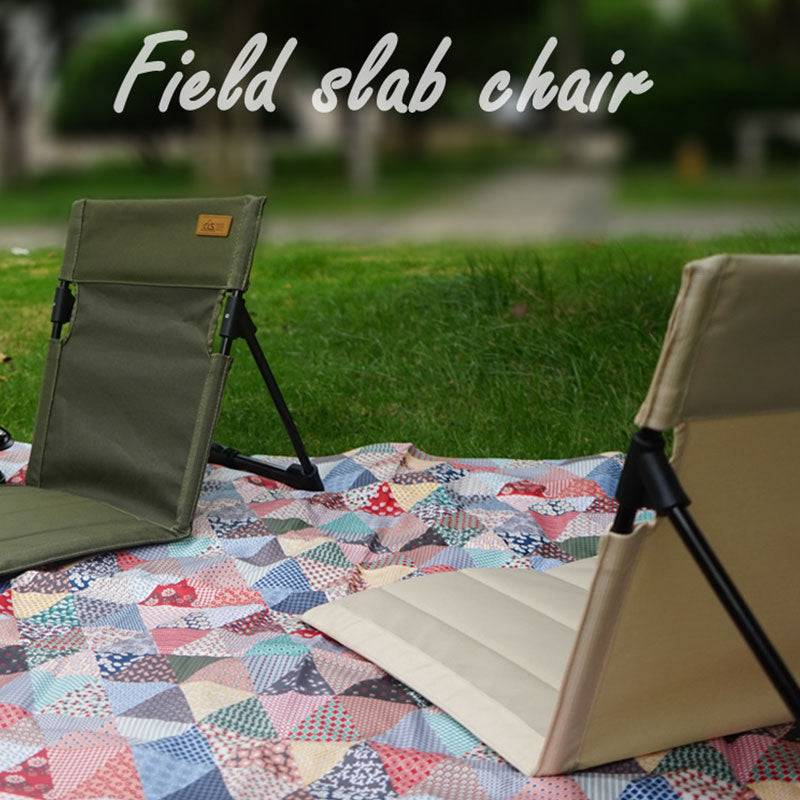 Portable Folding Camping Chair with Backrest Cushion