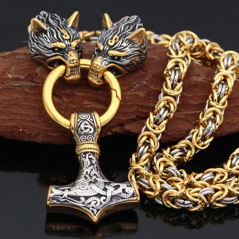 Norse Viking Amulet with Thor's Hammer