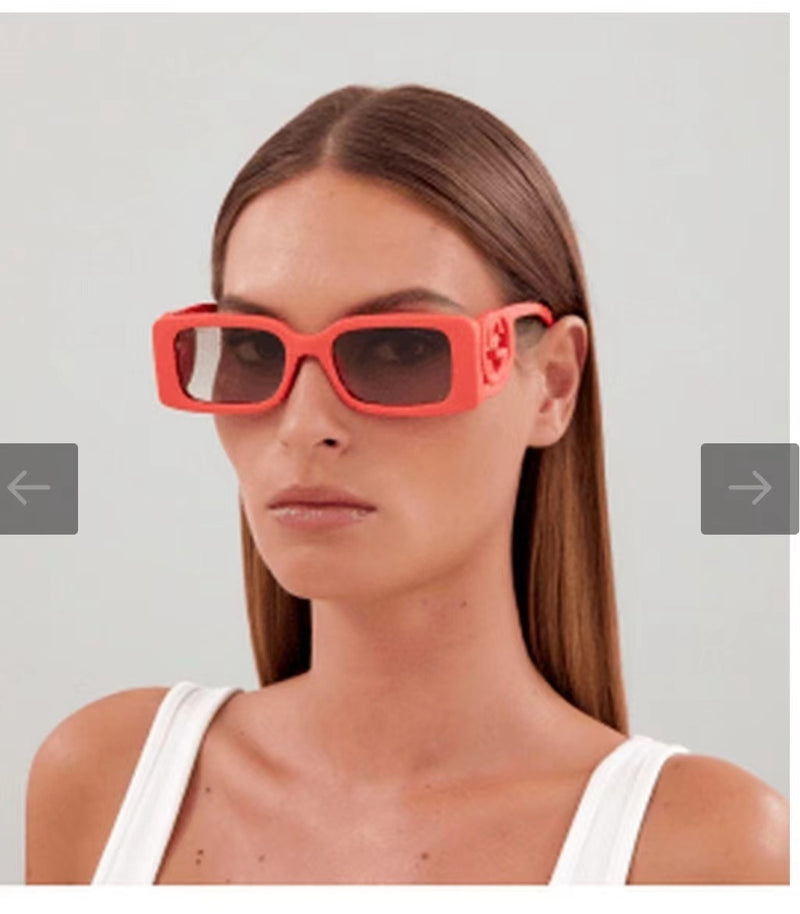 Unisex Square Small-Frame Sunglasses - UV Protection