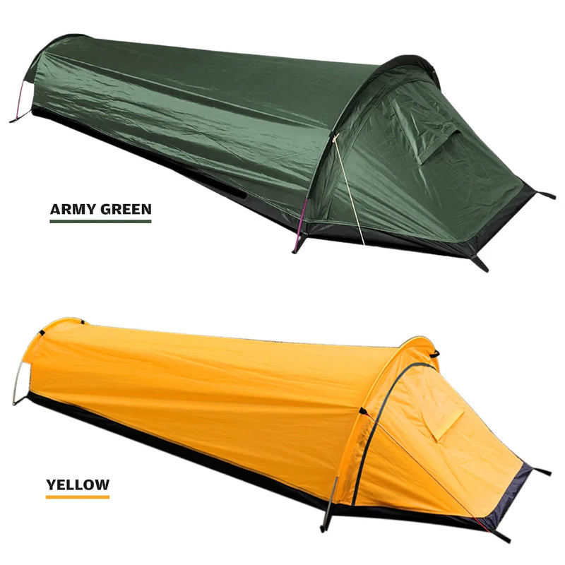 Camping Single Person Tent Ultralight Compact Outdoor Sleeping Bag Tent