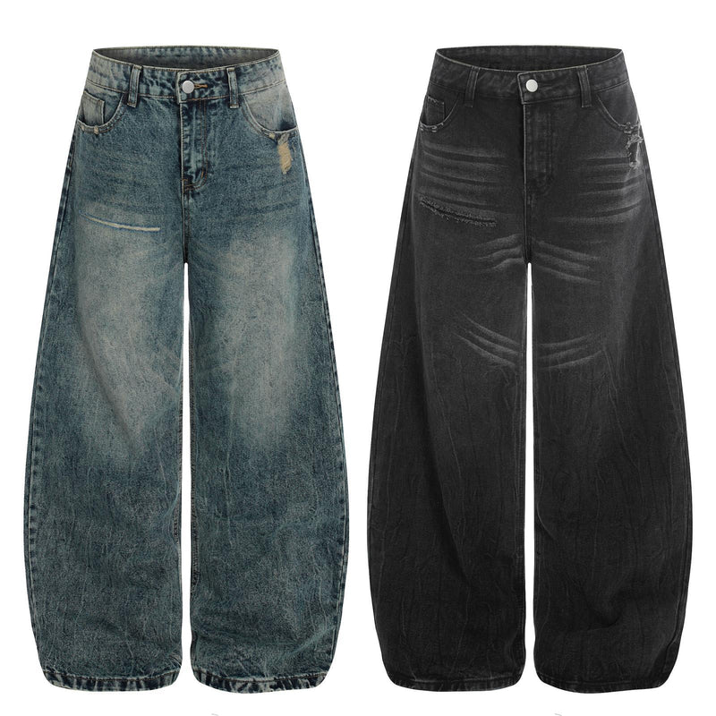 Loose Colored Straight Leg Jeans for Women Youth Fashion Style
