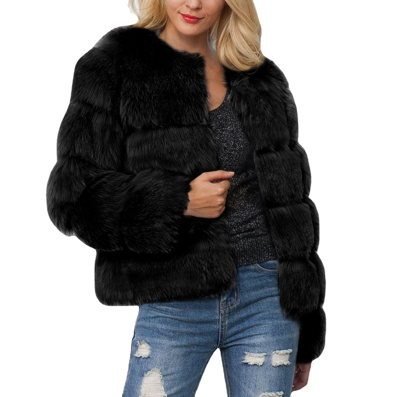 Women's faux fur coat