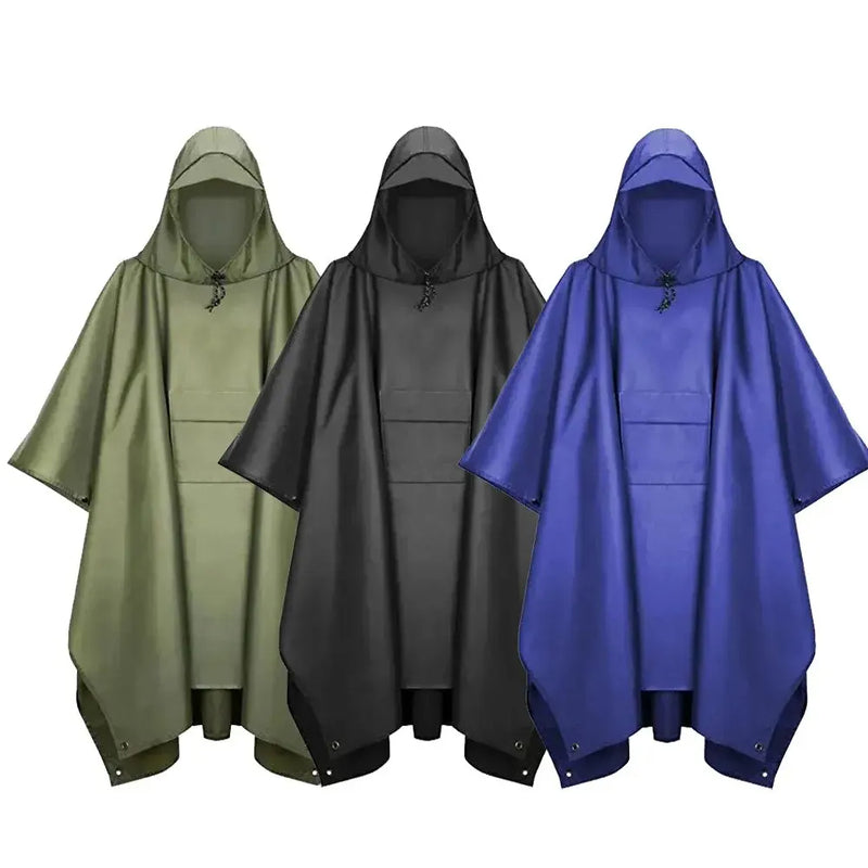 3-in-1 Military Waterproof Rain Poncho