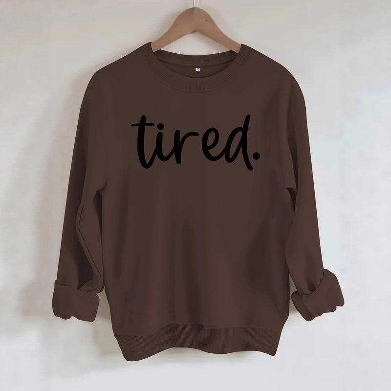 Sweatshirt with tired pattern and loose print