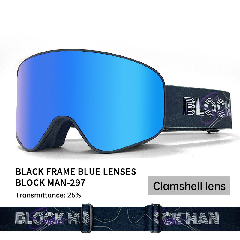 Winter Double-Layer Ski Goggles – Anti-Fog Outdoor Snow Glasses
