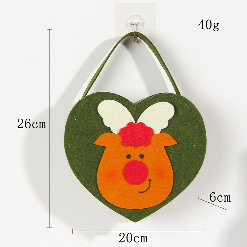 Christmas Love Gift Bag Apple Bag Cartoon Candy Bag 3D Santa Claus Handbag