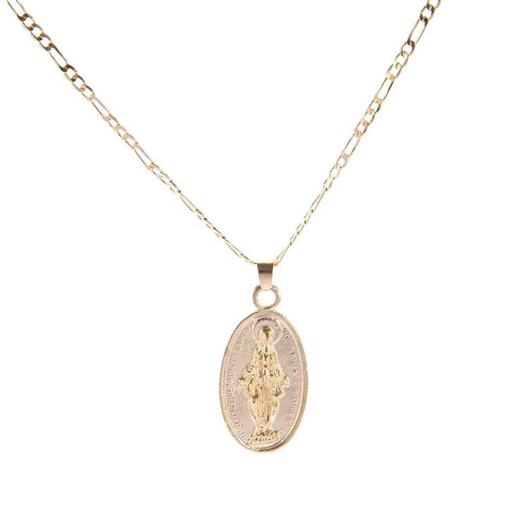 Virgin Mary Pendant Necklace