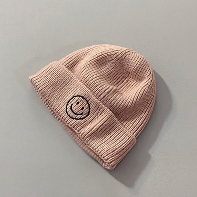 Embroidery Winter Kids Knitted Hats Children