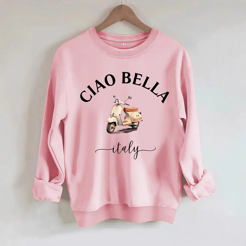 Car pattern printed hoodie