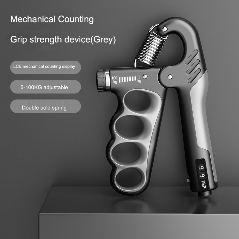 Adjustable Hand Grip Strengthener with Counter – Workout Hand Trainer