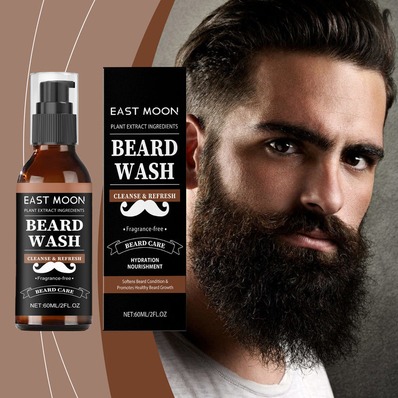 East Moon Men's Facial Hair Cleanser - Soft Beard Cleanser