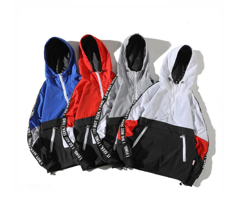 Fashion Tracksuit Coat Men Hip Hop Streetwear Jacket Men