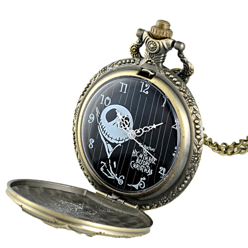 Jack Skellington Pocket Watch Pendant