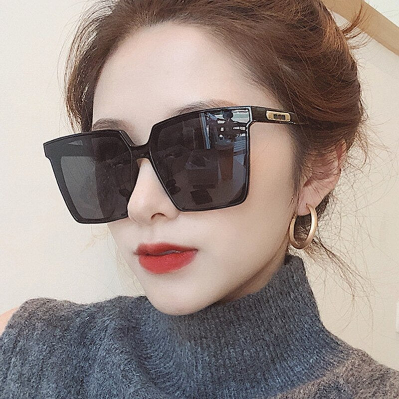 Oversized Square Sunglasses for Women | UV400 Retro Shades