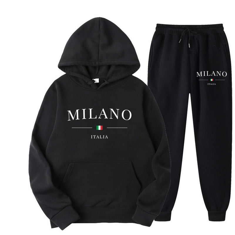 International Cross-border Hooded Sweatshirt and Sweatpants Set for Men and Women