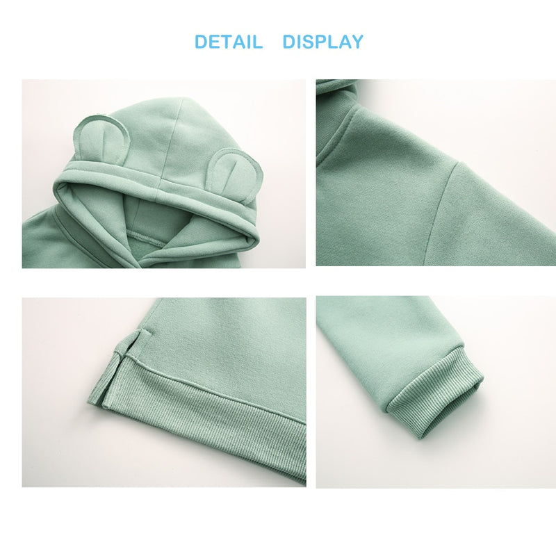 Mom & Baby Boys Girls Clothes Winter Spring Cute Hoodies