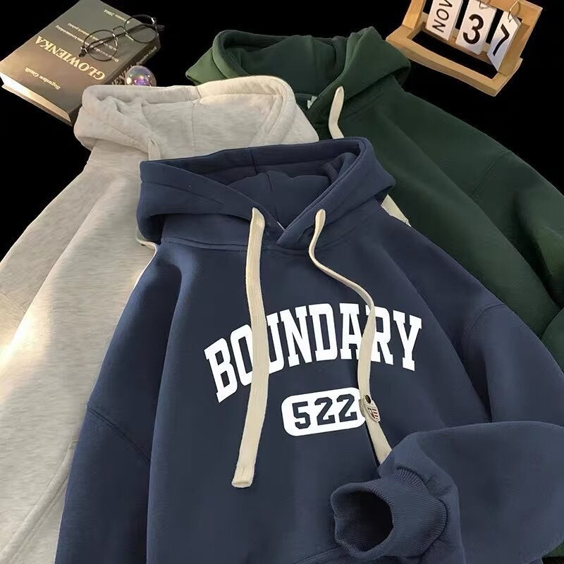 Retro INS Fleece Thickened Hoodie for Women and Men, Oversize Top and Jacket