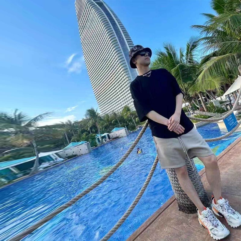 Men’s Casual Loose-Fit Quarter Pants – Summer Shorts