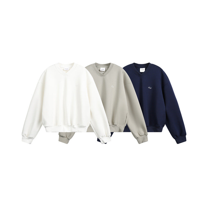 V-Neck Pullover Hoodie for Men and Women