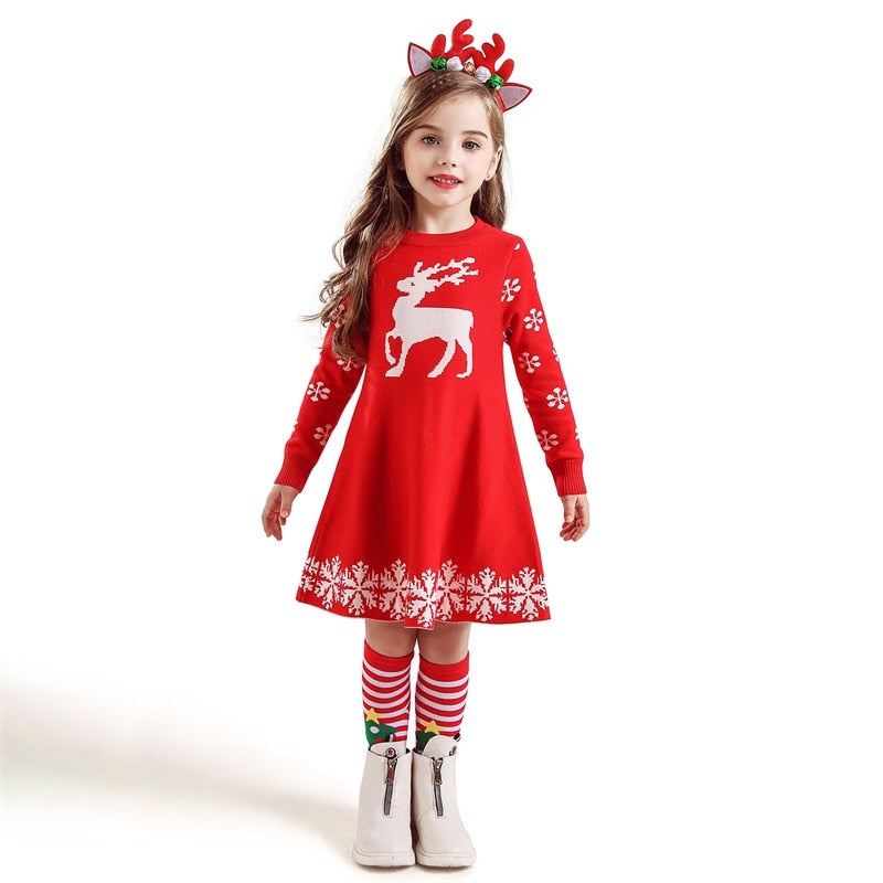 New Year Costume Princess Dress Kids Christmas Clothes Vestidos