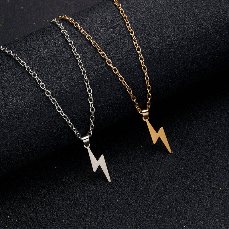 Lightning Bolt Pendant Necklace