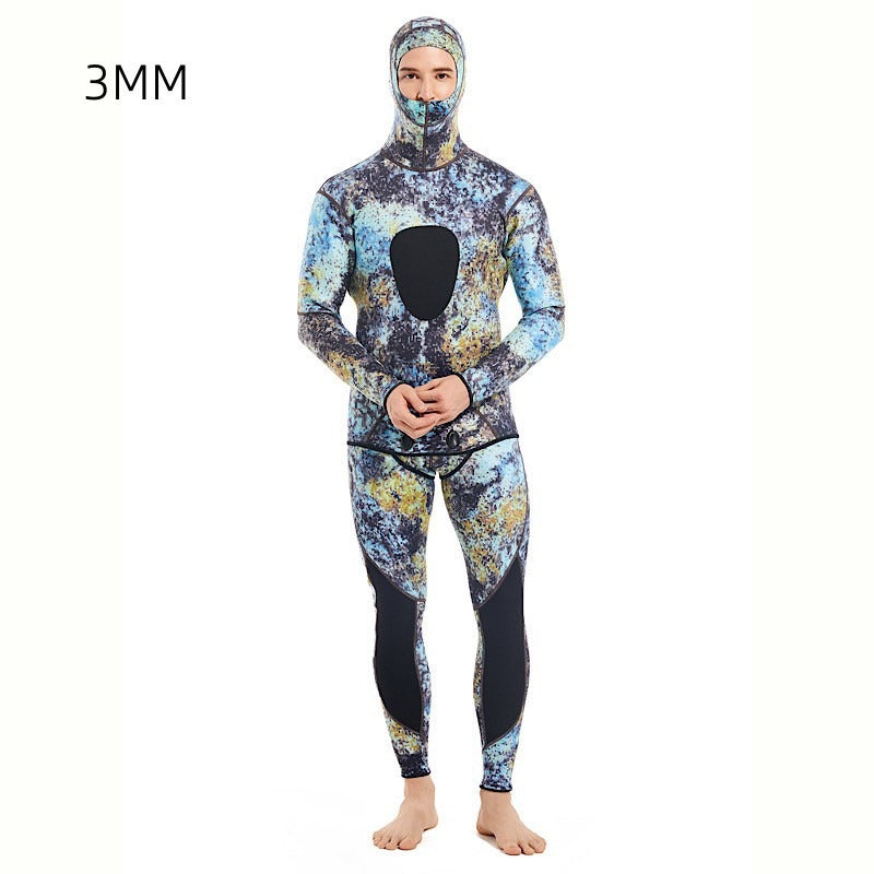 Men’s 3MM Camouflage Neoprene Diving Suit – Cold & Warm Water Wetsuit