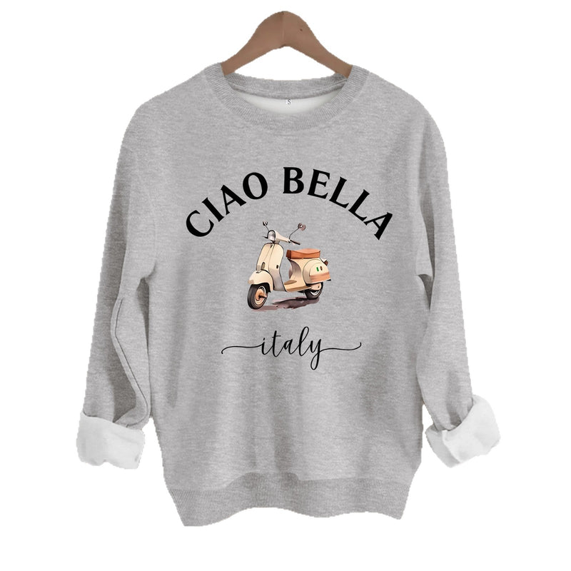 Car pattern printed hoodie