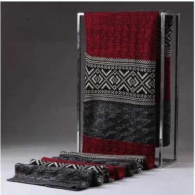 Knitted Long Scarf for Men