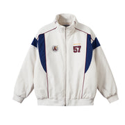 Apricot thermal quilted jacket for men front view
