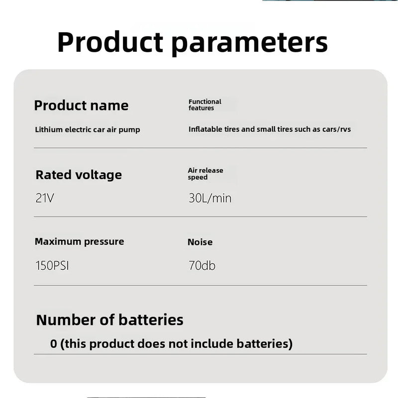 18V Cordless Air Compressor