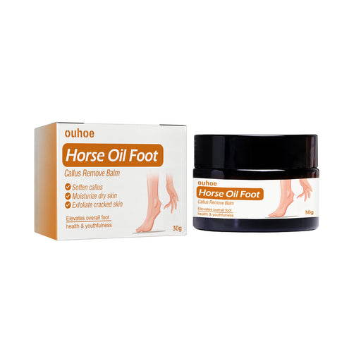 Horse Oil Foot Care Cream jar and packaging
