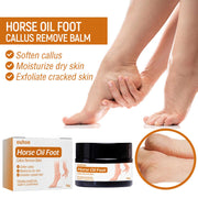 Horse Oil Foot Care Cream for dry cracked heels with shea butter and tea tree oil
