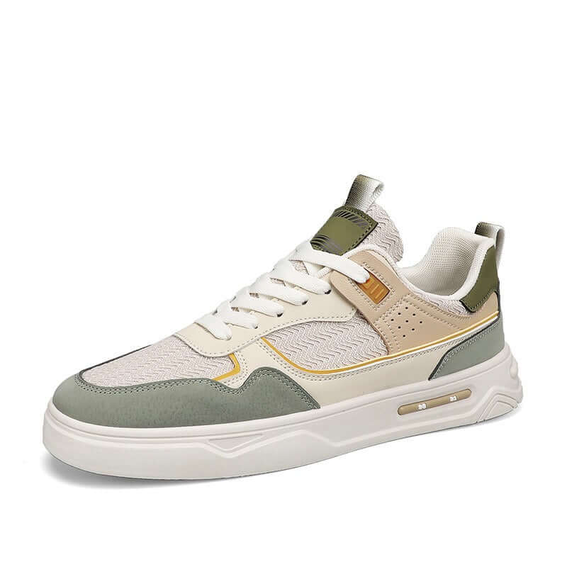 Men’s Casual Skate Sneakers in stylish color combination, featuring breathable mesh upper for comfort and casual wear.